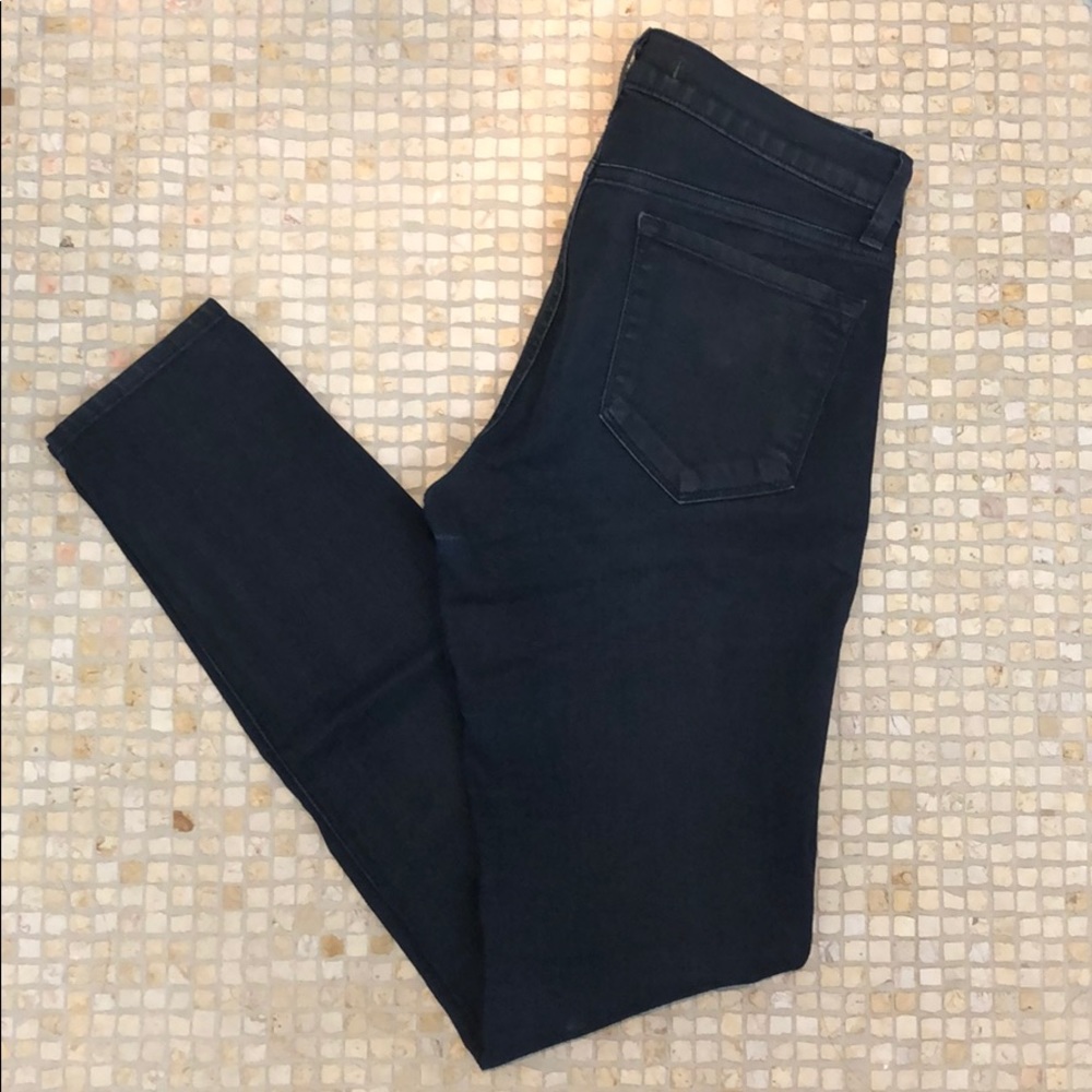 J Brand Dark Wash Coated Jean Leggings - Picture 2 of 5